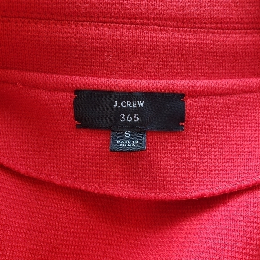 🔥J. CREW Merino Wool Blend Sophie 365 Open Front Sweater Blazer, Size S - Picture 7 of 10